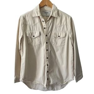 One Teaspoon Cream Cotton Western Shirt